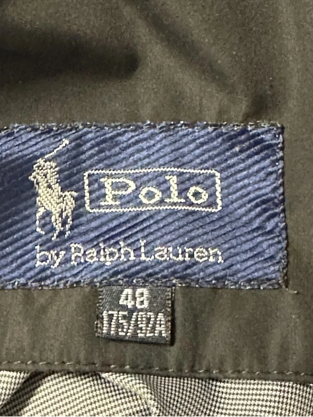 Polo Ralph Lauren Black Wool Lined Full Bomber Zip Jacket Size 48 (175/92A)
